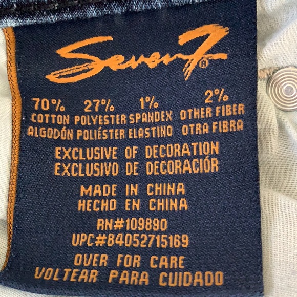 Seven7 Denim Shorts sz 12 - Picture 7 of 8